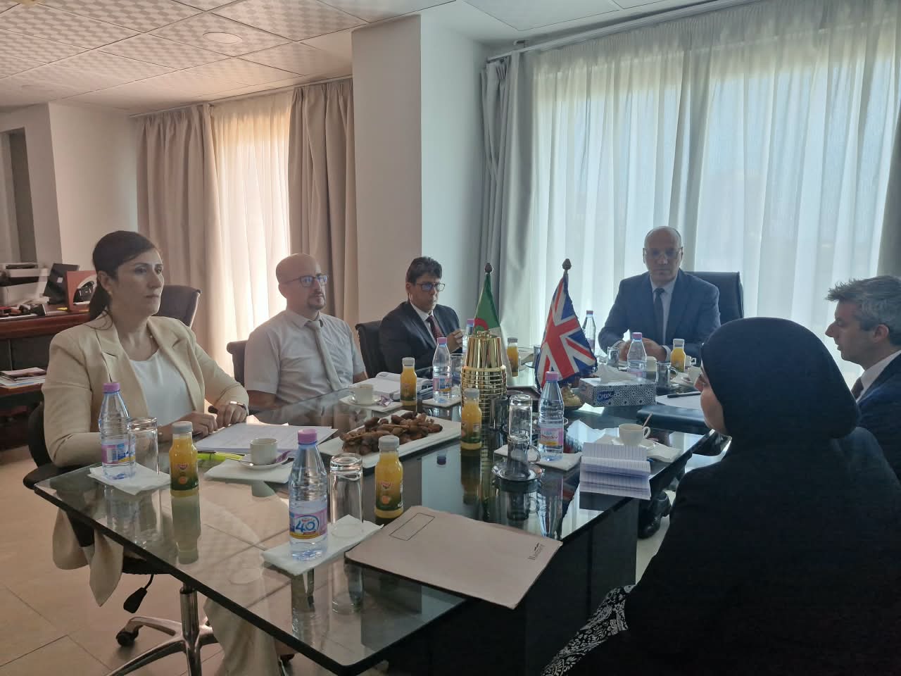 زيارة عمل لوفد عن سفارة المملكة المتحدة لبريطانيا العظمى وإيرلندا الشمالية 
